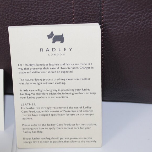Radley London Provence Street Brown Leather Crossbody Satchel Handbag - Picture 10 of 16